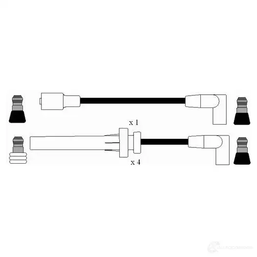 Высоковольтные провода зажигания, комплект NGK 167300 7248 RC-CR 606 WVWEE6L - Изображение 1