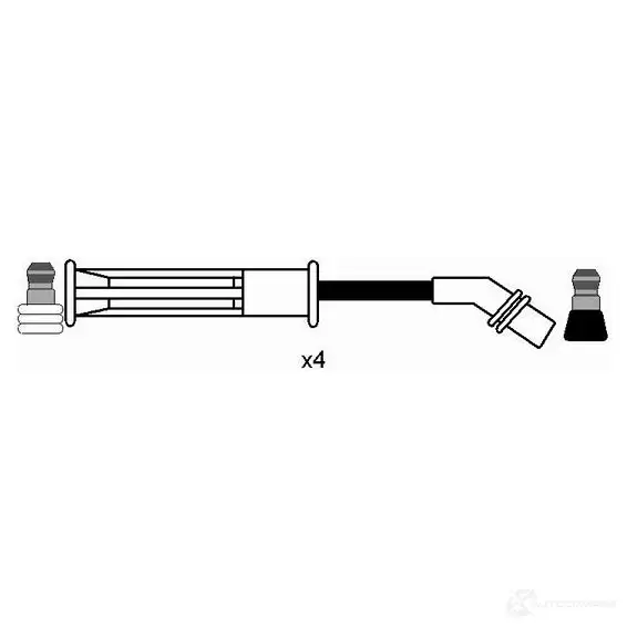 Высоковольтные провода зажигания, комплект NGK 44292 Blister Faisceau 14 RC-RN652 1193401331 - Изображение 1
