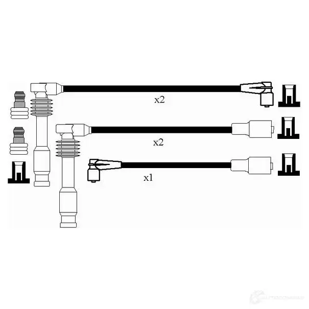 Высоковольтные провода зажигания, комплект NGK 26T05YC RC-OP4 48 164310 0818 изображение 1