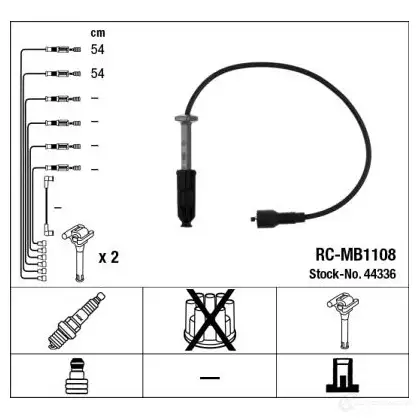 Высоковольтные провода зажигания, комплект NGK RC-MB110 8 166096 44336 CEEEB изображение 0
