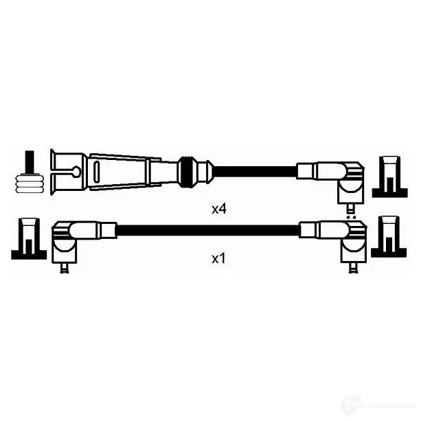 Высоковольтные провода зажигания, комплект NGK 164352 RC-VW 219 ZPGV6 0950 - Изображение 1