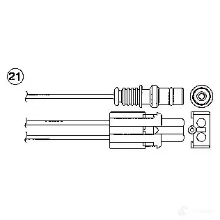 Лямбда зонд, кислородный датчик NGK C1ZHMY 164674 O ZA446-E13 1826 - Изображение 1