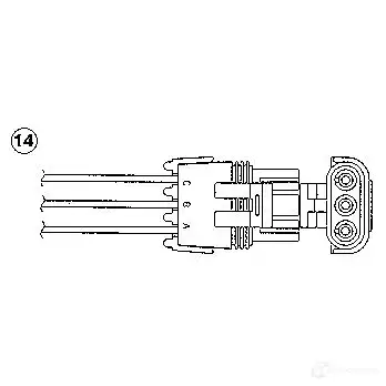 Лямбда зонд, кислородный датчик NGK IX04C4T OZ A55-R4 163954 0145 изображение 0