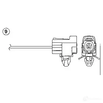 Лямбда зонд, кислородный датчик NGK 0143 O ZA401-E55 EXRH4Q5 163953 - Изображение 1
