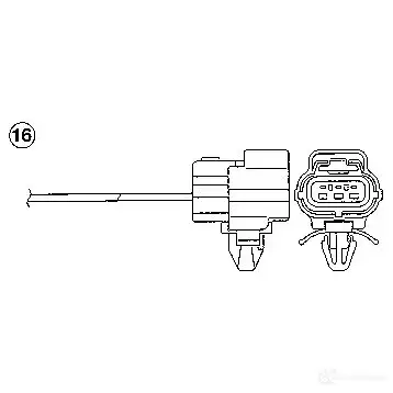 Лямбда зонд, кислородный датчик NGK OZA731- F5 168048 93087 X0DUXF