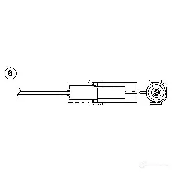 Лямбда зонд, кислородный датчик NGK OZA401 -E6 1LTDN 164713 1882 изображение 0