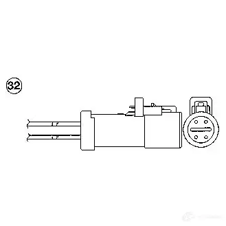 Лямбда зонд, кислородный датчик NGK OZA631- F1 GDFX1 0001 163866
