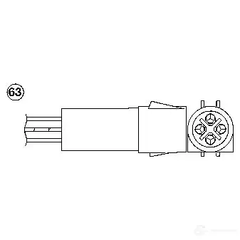 Лямбда зонд, кислородный датчик NGK 1817 OZA527-E2 1 164668 K1TUZ - Изображение 1