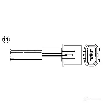 Лямбда зонд, кислородный датчик NGK OZA607- EE2 168504 FOPU0CK 96927 - Изображение 1