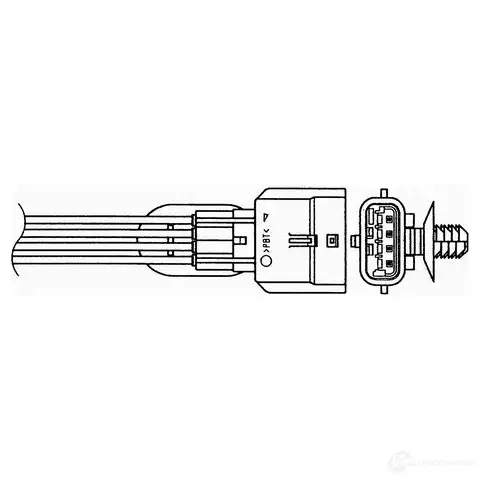 Лямбда зонд, кислородный датчик NGK XKEBM18 OZA7 70-EE51 93886 1424405086 изображение 0