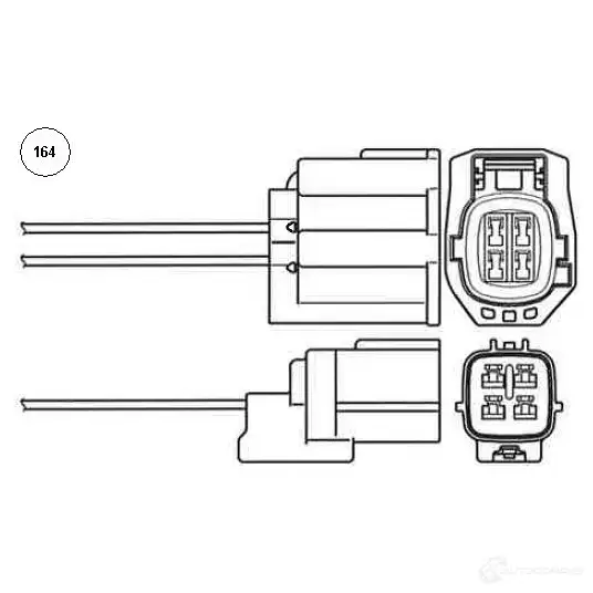 Лямбда зонд, кислородный датчик NGK 168355 95845 TGD8SX UAA000 1-MD005