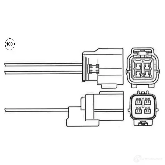 Лямбда зонд, кислородный датчик NGK 168596 97901 L ZA07-MD27 ED9CAU9
