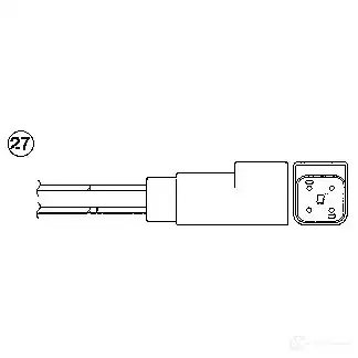 Лямбда зонд, кислородный датчик NGK JS7P4QY OZA216 -D2 0190 163986 изображение 0