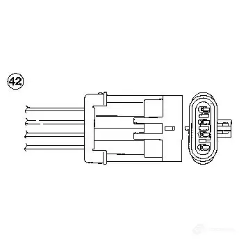Лямбда зонд, кислородный датчик NGK 164097 HLO1RFO 0404 OZA 448-E49 изображение 0