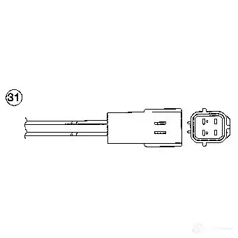 Лямбда зонд, кислородный датчик NGK 168301 OZA6 90-A1 JAD4MOH 95256