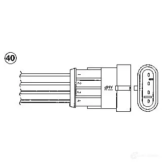 Лямбда зонд, кислородный датчик NGK 164158 D7WA2HL OZ A532-A1 0478 изображение 0