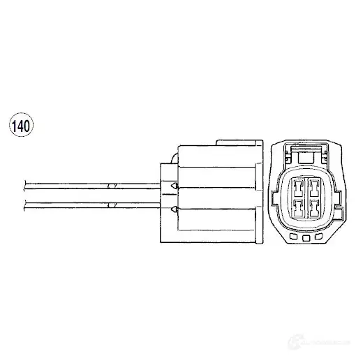 Лямбда зонд, кислородный датчик NGK 94192 OZA668-E E27 168188 QBVUQ изображение 0