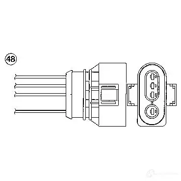 Лямбда зонд, кислородный датчик NGK 0423 OZA5 72-E9 164112 DW7M4 изображение 0