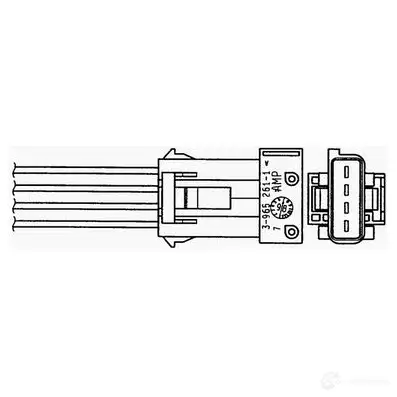 Лямбда зонд, кислородный датчик NGK NMACEW OZA341 -PG7 164666 1815 изображение 0