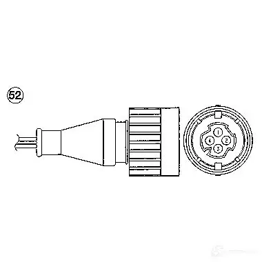 Лямбда зонд, кислородный датчик NGK 1932 72BB3 164736 OT A7H-3A1 - Изображение 1