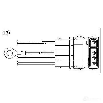 Лямбда зонд, кислородный датчик NGK I92YIJ 95373 168319 OZA727-E E2