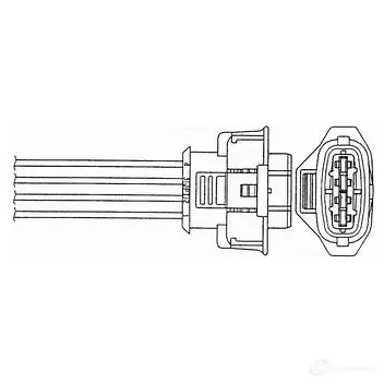 Лямбда зонд, кислородный датчик NGK OZA531 -GM3 164702 LV4OUA 1864