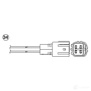 Лямбда зонд, кислородный датчик NGK 1418 OZA669 -EE29 164488 BIP62IX - Изображение 1