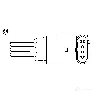 Лямбда зонд, кислородный датчик NGK 164612 UDCK9O OZA447 -E40 1738 изображение 0