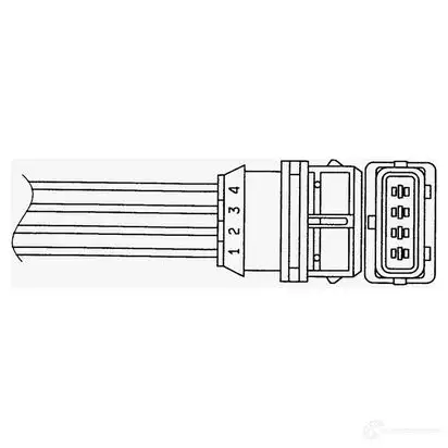 Лямбда зонд, кислородный датчик NGK 164643 1785 200HN OTA4N-5 D1 изображение 0