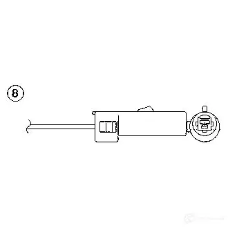 Лямбда зонд, кислородный датчик NGK 0186 OZ A401-E54 OE2WZS 163982 - Изображение 1
