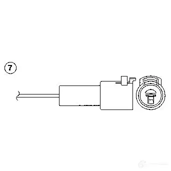 Лямбда зонд, кислородный датчик NGK 0164 163968 OZA401-E 52 W66U4 - Изображение 1