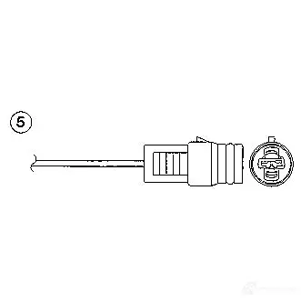 Лямбда зонд, кислородный датчик NGK 0153 OZA40 1-E57 3Q3BV9 163960 изображение 0