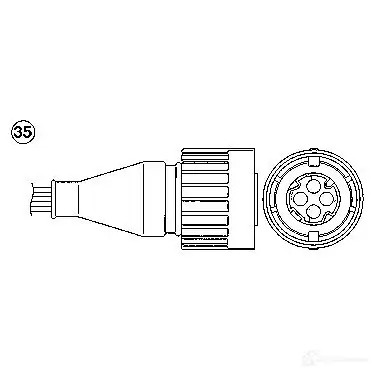 Лямбда зонд, кислородный датчик NGK 0252 QNEBO OZ A572-E2 164020 изображение 0