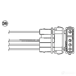 Лямбда зонд, кислородный датчик NGK 0455 164139 5ITOLD OZA 527-E14 изображение 0