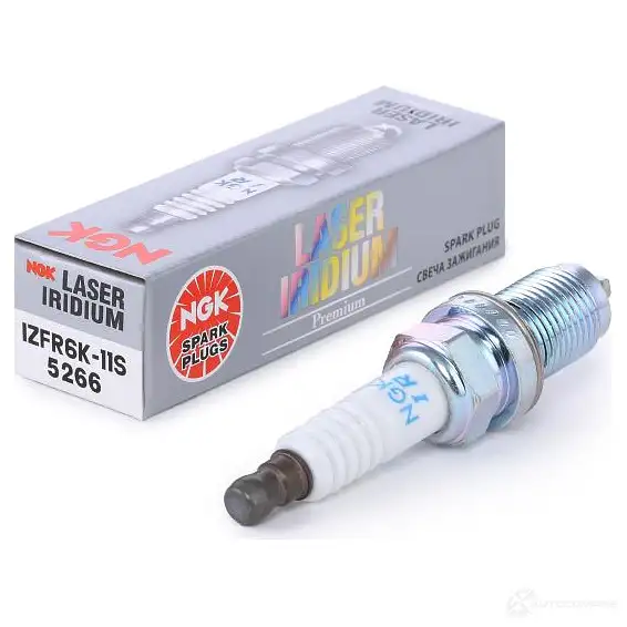 Свеча зажигания иридиевая laser iridium NGK 166701 YBZ0PB 5266 IZFR6K-11 S - Изображение 1