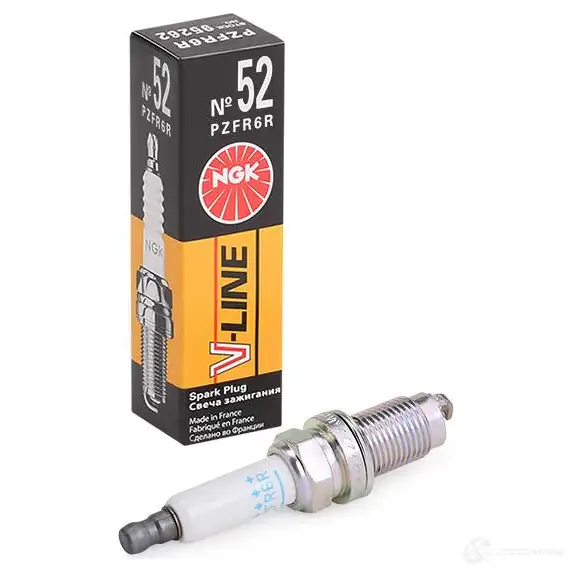 Свеча зажигания платиновая v-line NGK 95262 PZFR6R 1193404031 V-Line 52 - Изображение 1