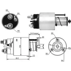 Втягивающее реле стартера HOFFER 2615158 ZM1496 6646054 14 96 изображение 0