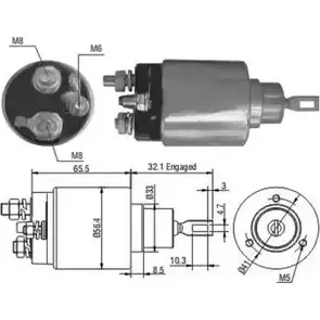 Втягивающее реле стартера HOFFER ZM977 6646069 2615173 97 7 изображение 0