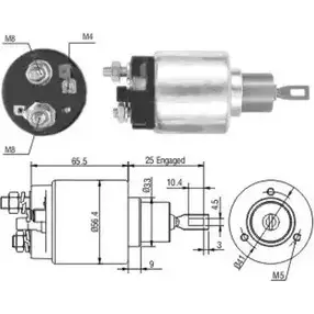Втягивающее реле стартера HOFFER 26 74 6646108 ZM2674 2615212 изображение 0