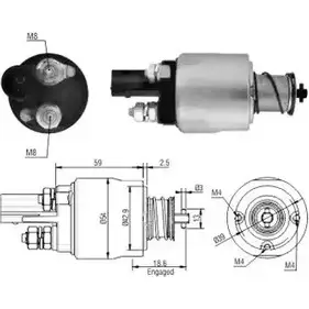 Втягивающее реле стартера HOFFER 2615230 ZM1498 149 8 6646126 изображение 0