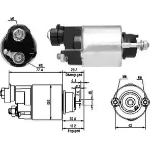 Втягивающее реле стартера HOFFER 6646173 2615277 670 5 ZM6705 изображение 0