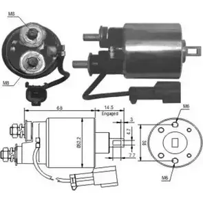 Втягивающее реле стартера HOFFER 71 8 2615279 6646175 ZM718