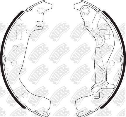 Тормозные колодки NIBK M6PQ WU 1436737992 FN2417