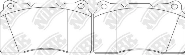Тормозные колодки дисковые, комплект NIBK 1439897824 G NI11G PN0150C