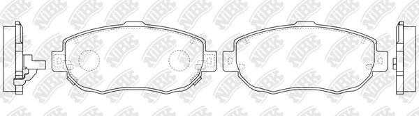 Тормозные колодки дисковые, комплект NIBK PN1324C 1439897877 P1 OYNTU
