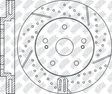 Тормозной диск NIBK RN1244DSET QN1 G5H 1436738326 изображение 1