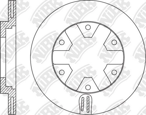 Тормозной диск NIBK RN1544 B 7LXKZ 3836220 изображение 1