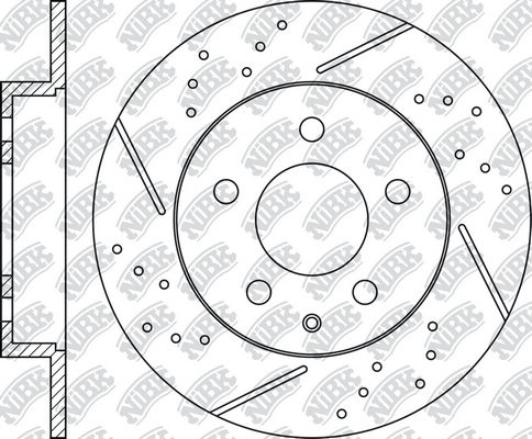 Тормозной диск NIBK 1436738381 RN1565DSET 4XDO7W C изображение 1
