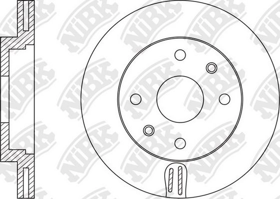 Тормозной диск NIBK QZ B65S RN1571 3836244 изображение 0