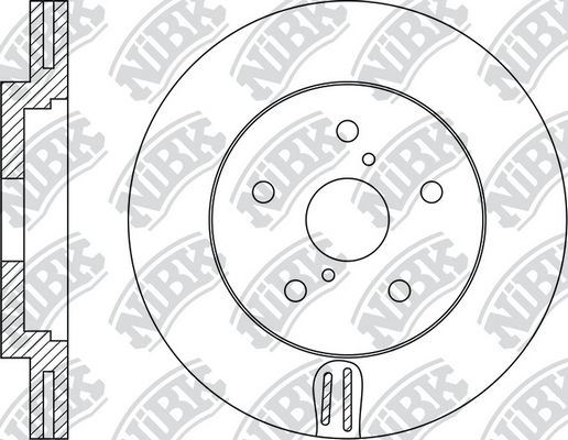Тормозной диск NIBK 1436738443 CI P4JQL RN1931 изображение 0